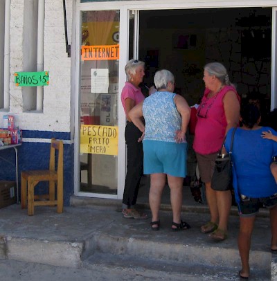 Sharon Helgason of the Chicxulub Food Bank near Progreso, Yucatan, Mexico