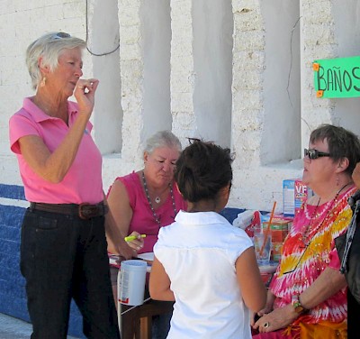 Sharon Helgason of the Chicxulub Food Bank near Progreso, Yucatan, Mexico