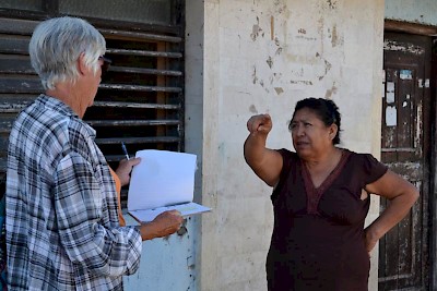 Sharon Helgason of the Chicxulub Food Bank near Progreso, Yucatan, Mexico