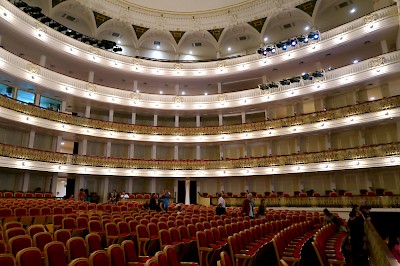 Interior of the Gran Theater (Alicia Alonzo Theater)  Columns are made of high grade Carrara marble