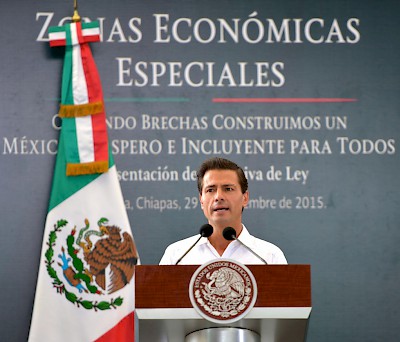 Special tax help for economic zones in Mexico
