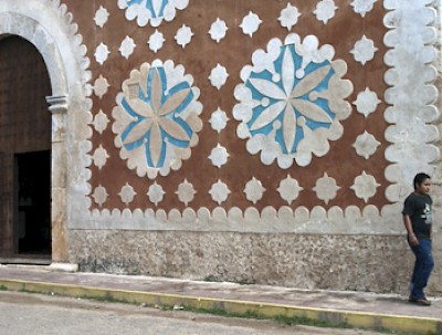 Front of the Church in Uayma