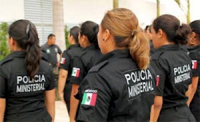 Women Joining investigative police department in Merida Yucatan