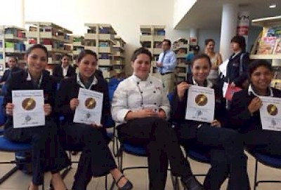 The team of hospitality students that won the competition at University de Valle de Mexico in Merida Yucatan