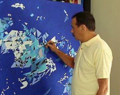 Calderuiz Painter in Yucatan Mexico