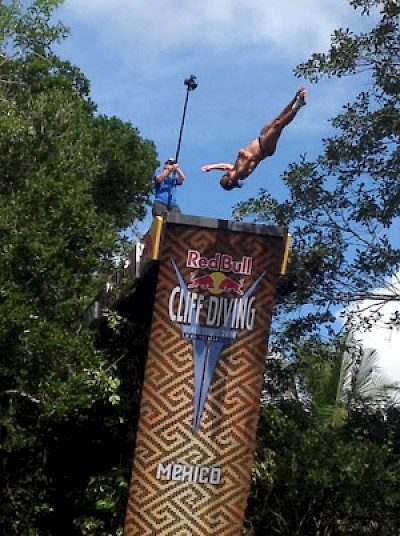 Red Bull Cliff Diving in Yucatan