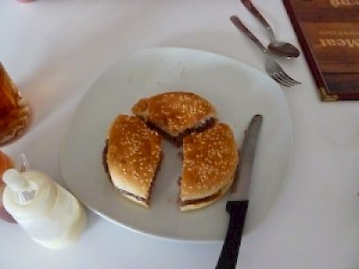 The winner of the Burger Quest in Merida Yucatan